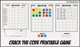 Code Crack Game Printable Therapy Handwriting Perceptual Visual Yourtherapysource sketch template