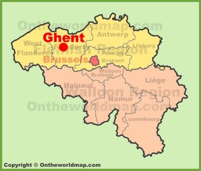 ghent maps belgium detailed maps  ghent gent