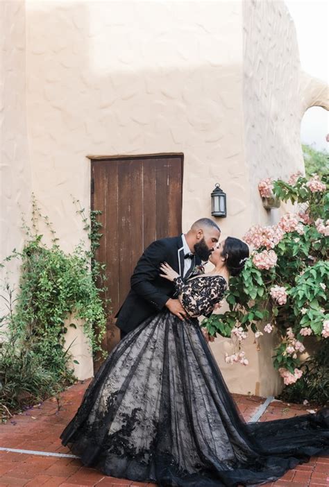 this gothic halloween inspired wedding is so romantic popsugar love