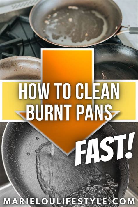 incredible ways  clean  burnt pan fast   cleaning burnt