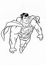 Superman Pages Superheroes sketch template