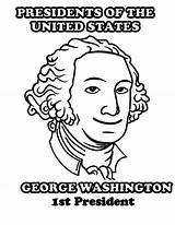 George Washington Coloring President Pages States United 1st Lincoln Abraham Presidents Printable Kids Color Sheets Capitals Kindergarten Getcolorings Print Getdrawings sketch template