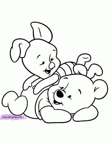 baby winnie  pooh drawing winnie de pooh  piglet coloring pages