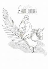 Palm Sunday Coloring Pages Getdrawings Getcolorings sketch template