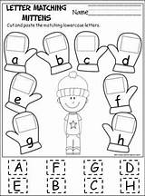 Worksheets Alphabet Paste Cut Letter Matching Activities Preschool Letters Worksheet Printable Winter Mitten Activity Kindergarten Lowercase Uppercase Pre School Mittens sketch template