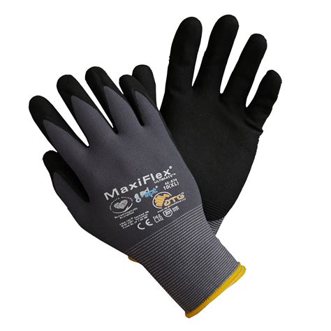 gloves maxiflex ultimate full dipped microfoam nitrile coated glove