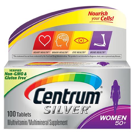 centrum silver women complete multivitamin multimineral supplement tablet age