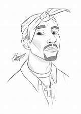 Tupac Shakur 2pac sketch template