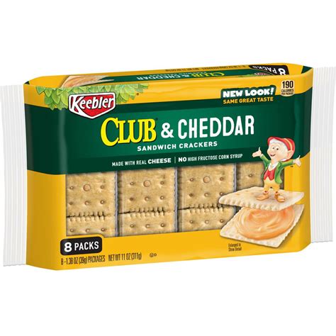 keebler club cheddar sandwich crackers  oz  count walmart
