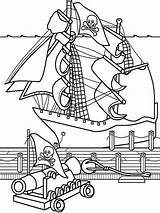 Coloring Pirate Ship Pages Sunken Boys Printable Line Drawing Template Recommended Color Getcolorings Getdrawings sketch template