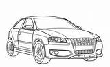 Audi Coloring 95kb 434px sketch template