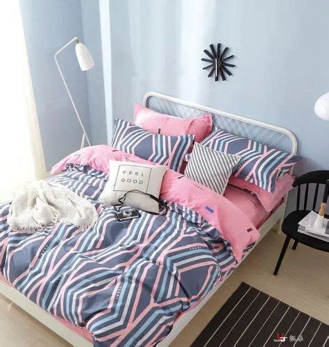 printed cotton magenta single bed imported bed sheet for home size