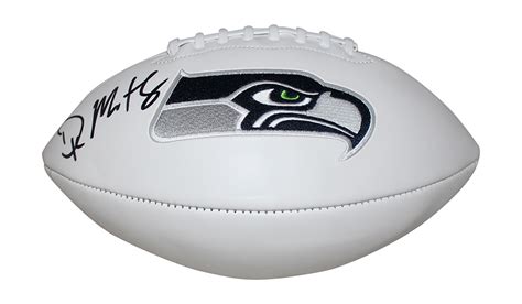 Dk Metcalf Autographed Signed Seattle Seahawks Logo Football Bas 29979