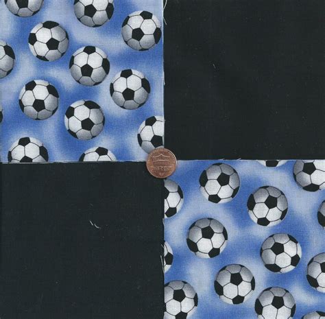 soccer balls and black football 4 inch 100 cotton novely