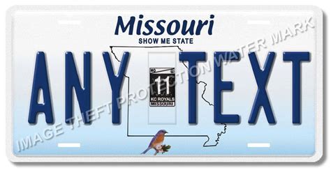missouri  text  personalized text license plate tag car pick