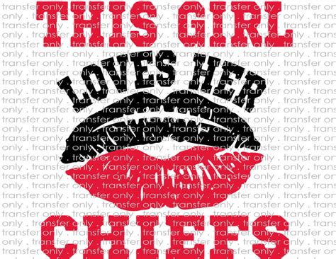 girl loves football lips waterslide sublimation transfers crafty