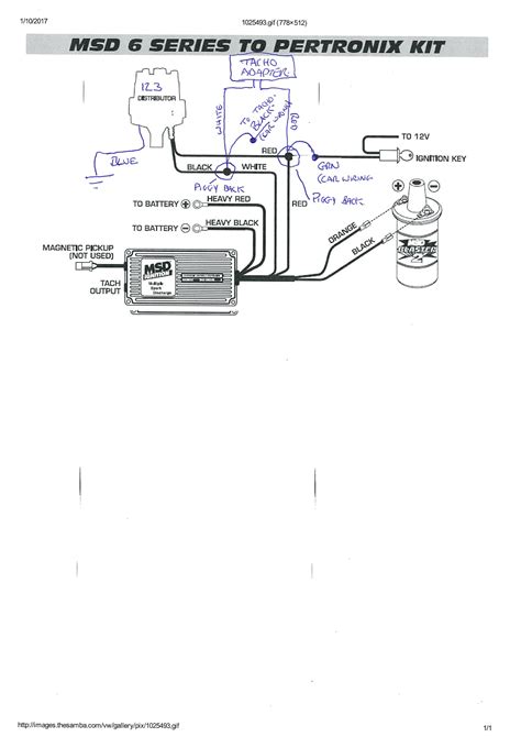 msd tachometer wiring diagram