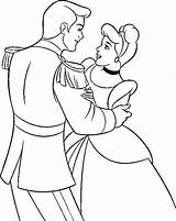 Cinderella Coloring Pages Princess Prince Disney Dancing Everyone Google Mice Cendrillon Visit sketch template