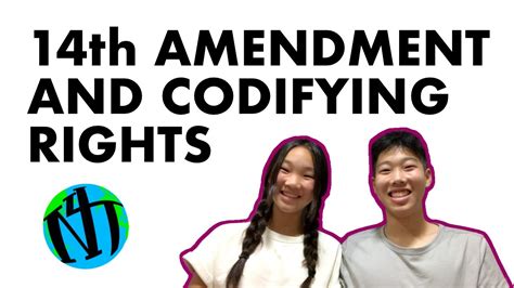 14th Amendment And Codifying Rights Youtube