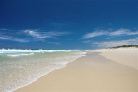 empty sandy beach  fraser island photograph  richard boll fine art america