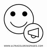 Lautsprecher Coloring Ordenador Sonriente Ultracoloringpages sketch template