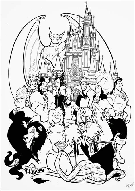 printable coloring pages  disney characters  getdrawings