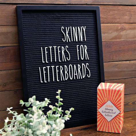 buy skinny letterboard letters  set  board included rae dunn