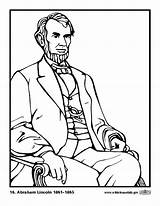 Washington George Coloring Pages Printable Lincoln Abraham President Cartoon Getcolorings Drawing Getdrawings sketch template