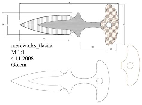 pin  knife patterns