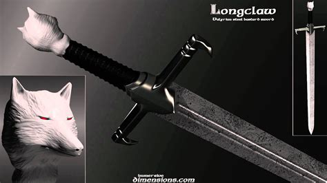 longclaw valyrian steel bastard sword  model youtube