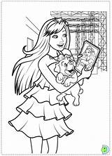 Barbie Coloring Princess Popstar Pages Print Dinokids Close Library Popular sketch template