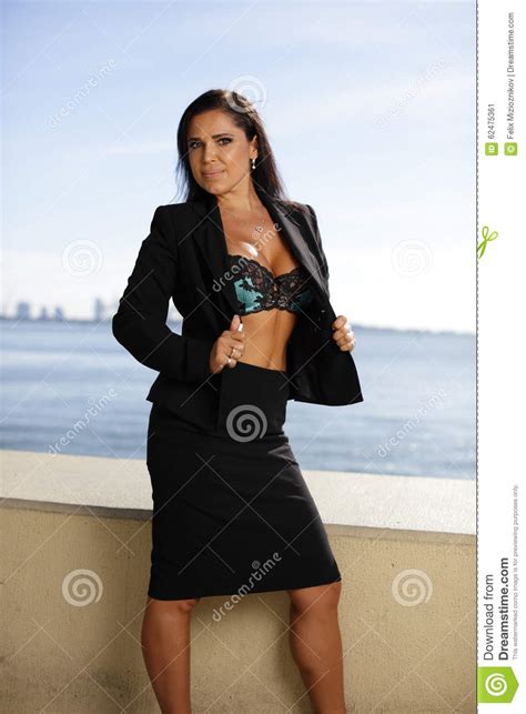 businesswoman in lingerie stock image image of business 62475361