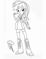 Equestria Girls Coloring Pages Print Color Kids sketch template