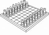 Chess Coloriage sketch template