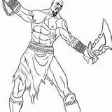 Kratos Incrível Tudodesenhos sketch template