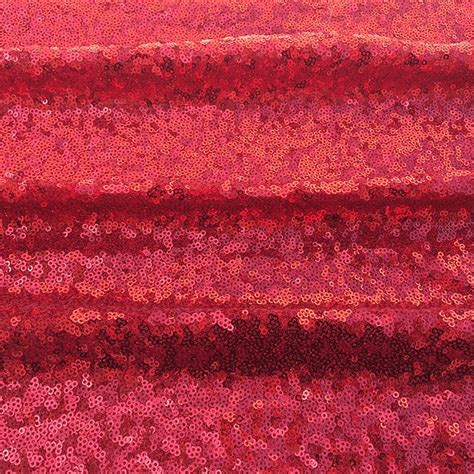 red sequin fabric glitz full sequins  mesh fabric red etsy