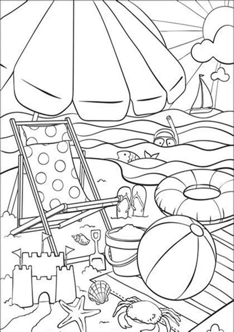 easy  print summer coloring pages summer coloring pages