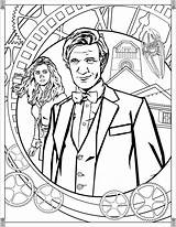 Doctor Who Coloring Pages Tv Eleventh Printables Printable Tardis Shows Show Smith Wobbly Adult Matt Weeping Wimey Timey Wibbly Adults sketch template
