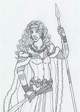 Boudica Queen Iceni Celtic Warrior Drawings Deviantart Warriors Colorir 2006 Roman Tumblr sketch template