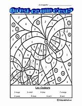 French Coloring Colors Sheet Learn Colour Pages Numbers Kids Color Worksheet Sheets Worksheets Number Students Printable Fun Indicated Colouring Colours sketch template