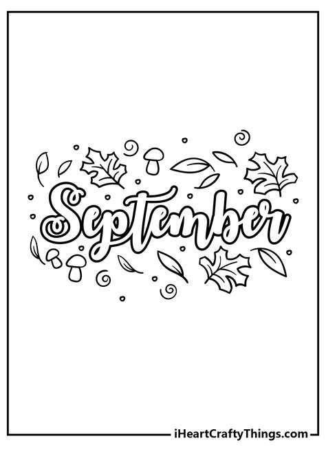 september coloring pages cute coloring pages  kids coloring paper