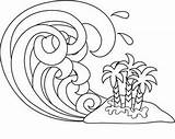 Tsunami Olas Pages Pintar Tsunamis Flooding Indrajal Designlooter Getdrawings Sketchite sketch template