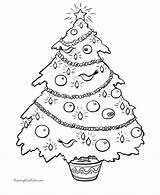 Christmas Coloring Tree Printable Pages Print Printing Help Book Ornaments Beautiful sketch template