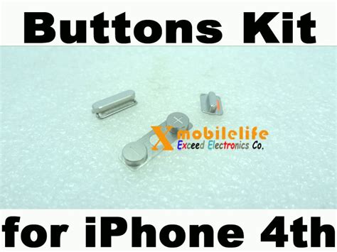 oem metal side volume buttons top power onoff button key kit  iphone  gen  gb gb