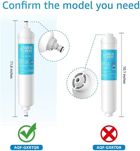 Aqua Crest Gxrtqr Inline Water Filter Nsf Certified Replacement For Ge