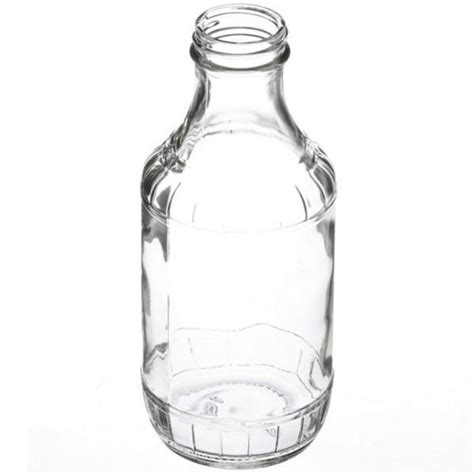 Oem 16 Oz Bbq Clear Glass Sauce Bottle Factory And