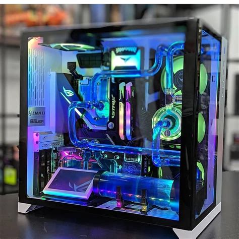 clear case desktop gaming pc  comment follow  stay updated   la custom