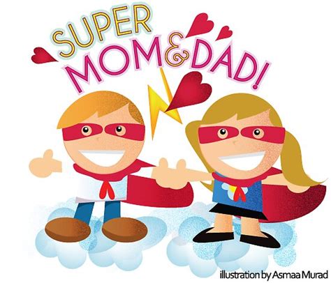 Super Mom And Dad Illustration By One8edegre Redbubble