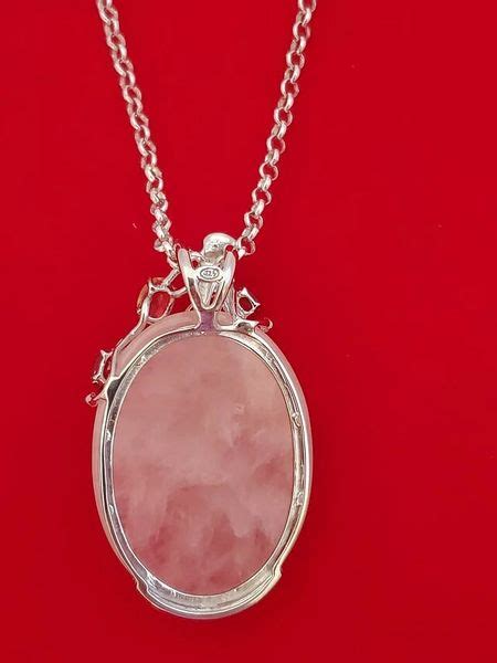 rose quartz and sterling silver necklace by susan silver