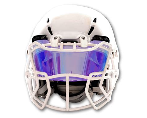 elitetek football helmet visor universal fits youth adult helmets  colors